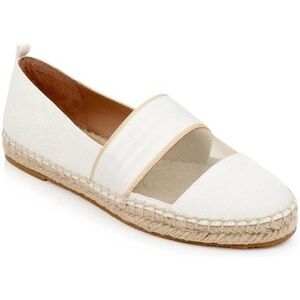 ZAC Zac Posen Textile Mesh Espadrille Flats Ivory/Nude Size 8M